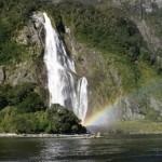 Wasserfall im Milford Sound