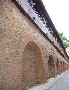Urlaub in Rumänien - Burgmauer in Hermannstadt