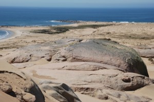 Dünen von Cabo Polonio und Atlantik im Panoramablick