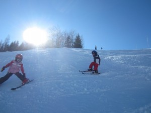 Skifahren mit der Familie