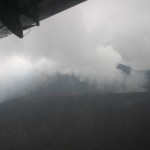 Vulkan aus dem Flugzeug