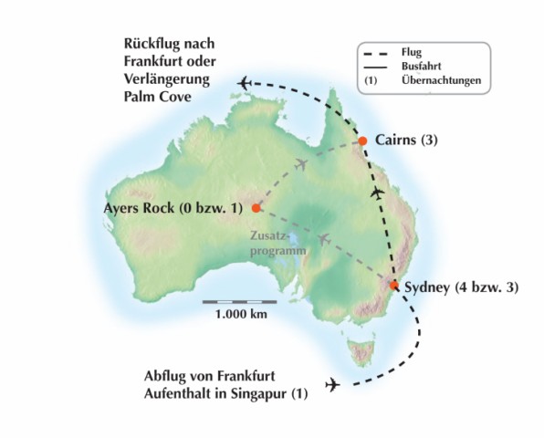 Australien: Gruppenrundreise durch den Kontinent der Kontraste