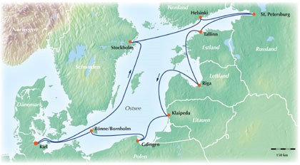 12-tägige Baltikum Ostsee Kreuzfahrt: Nehmen Sie Kurs auf die Metropolen der Ostsee!