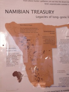 Vorkommen der Felsgravuren in Namibia 