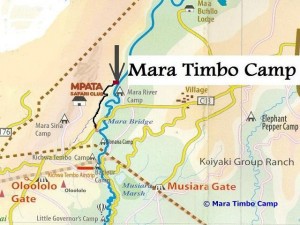 Lage des Mara Timbo Camps 