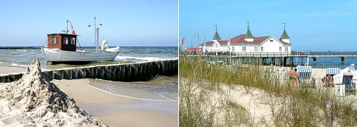 Am Ostseestrand der Insel Usedom