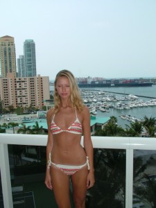 Bikini bei der Modenshow von Red Carter in Miami