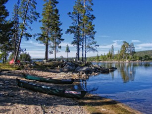 Mit dem Kanu in Lappland - Im Norden von Schweden mit dem Boot auf Tour