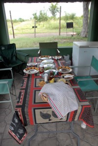 Hwange Nationalpark - Shumba Campingplatz - Mittagessen