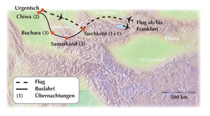 Deutschsprachig geführte Gruppenreise durch Usbekistan - "Erlebnis Seidenstraße"