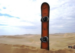 Sandboards sind spezielle Snowboards zum Fahren auf Sand
