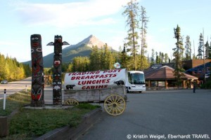 Unser nächstes Hotel - "Sunwapta Falls Resort" im Jasper-Nationalpark