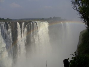Regenbogen in den Victoria Falls