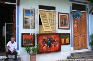 Künstlergasse in Guayaquil an der Küste Ecuadors