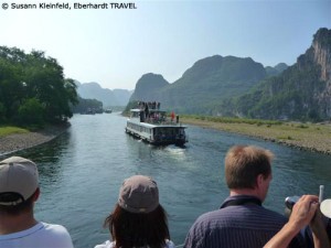 Unsere Bootsfahrt auf dem Li-Fluss bei Guilin
