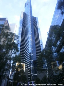 Das ist der Eureka Tower im Melbourne - gleich daneben war unser Hotel