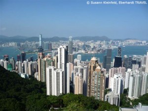 Blick über Hongkong vom Victoria Peak aus
