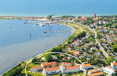 Blick auf Rerik und die Ferienwohnanlage