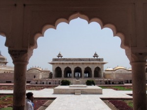 Marmorgebäude im Fort Agra
