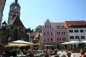 der Marktplatz in Meissen