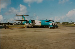 Kurzer Flug von Tobago nach Trinidad