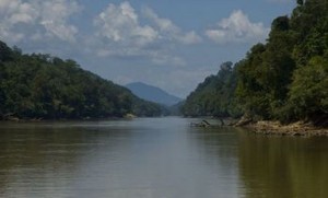 Baleh Fluss auf Borneo
