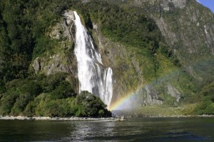 Wasserfall im Milford Sound