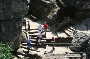 Reste der Felsenburg auf der Bastei
