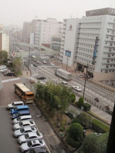 Blick aus unserem Hotel