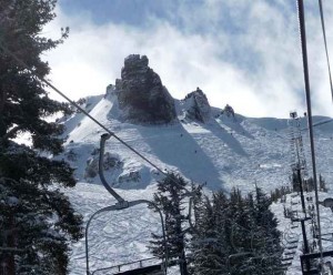 Blick auf The Wall Kirkwood Ski Resort