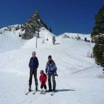 Familienbild Skifahren Snowbasin