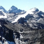 Bergsteigen in der Cordillera Real in Bolivien mit Condoriri, Mururata und Illimani