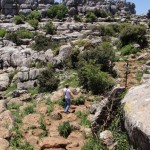 steiler Wanderweg