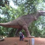Dinosaurier im Garten des Hill Palace