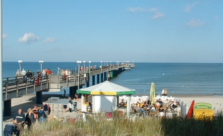 Strand und Seebrücke in Binz
