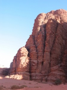 Felsformation im Wadi Rum