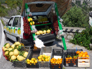 Zitronenverkauf an der Amalfiküste