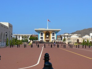 Der gewaltige Sultanspalast in Muscat.