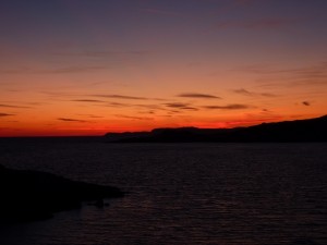 Sonnenuntergang am Cap Sounion