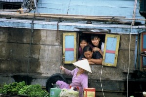 Schwimmender Markt Mekong Delta