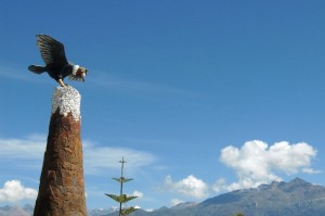 Das Wahrzeichen des Colca canyon in Chivay