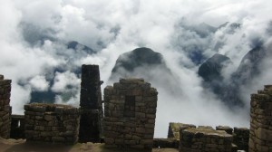 In den Ruinen von machu Pichu bei Cusco in Peru