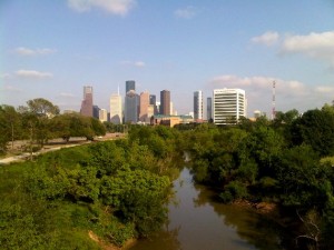 Blick auf Houston