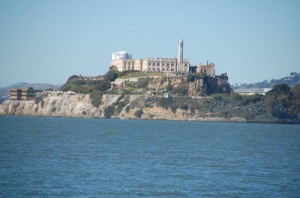 Die beeindruckende Gefängnisinsel Alcatraz in der Bucht von San Francisco