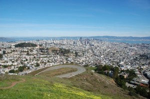 Aussicht von den Twin Peaks über San Francisco 