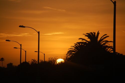 Wesküste USA Sonnenuntergang in San Diego