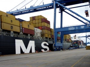 Die MSC Ilona - Beladung des Frachtschiffes