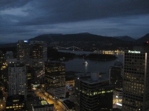 Vancouver Skyline at Night