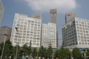Häuserfassade in Peking