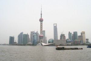 Shanghai vom Wasser aus